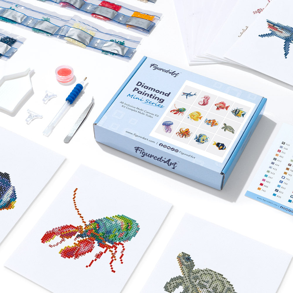 Mini-Serie Diamond Painting – Fische - Kidis Art