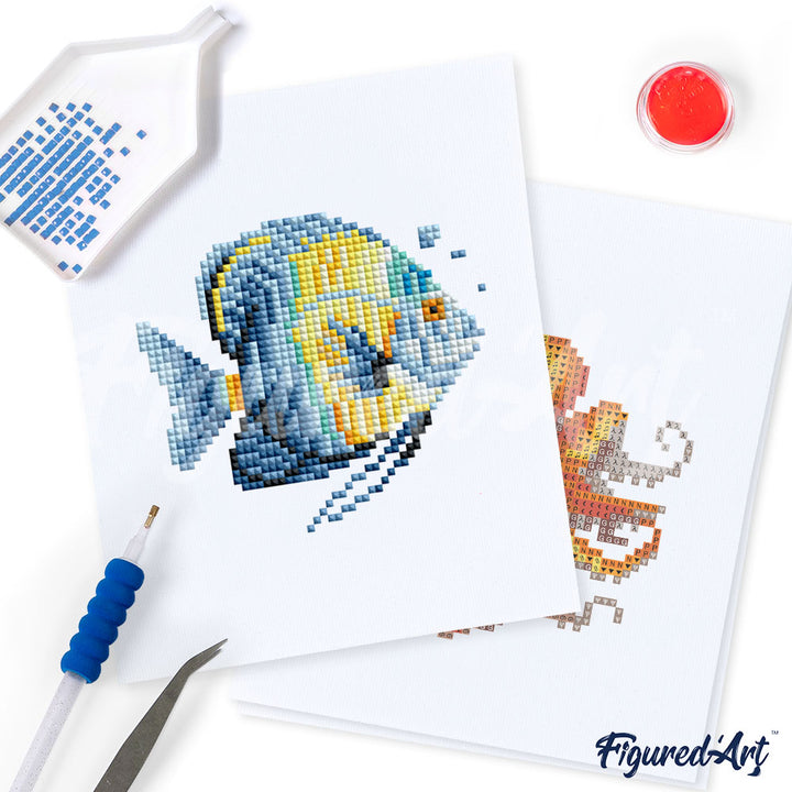 Mini-Serie Diamond Painting – Fische - Kidis Art