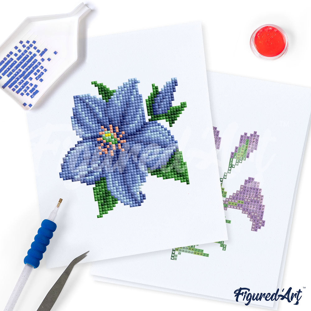 Mini-Serie Diamond Painting – Blumen 2 - Kidis Art