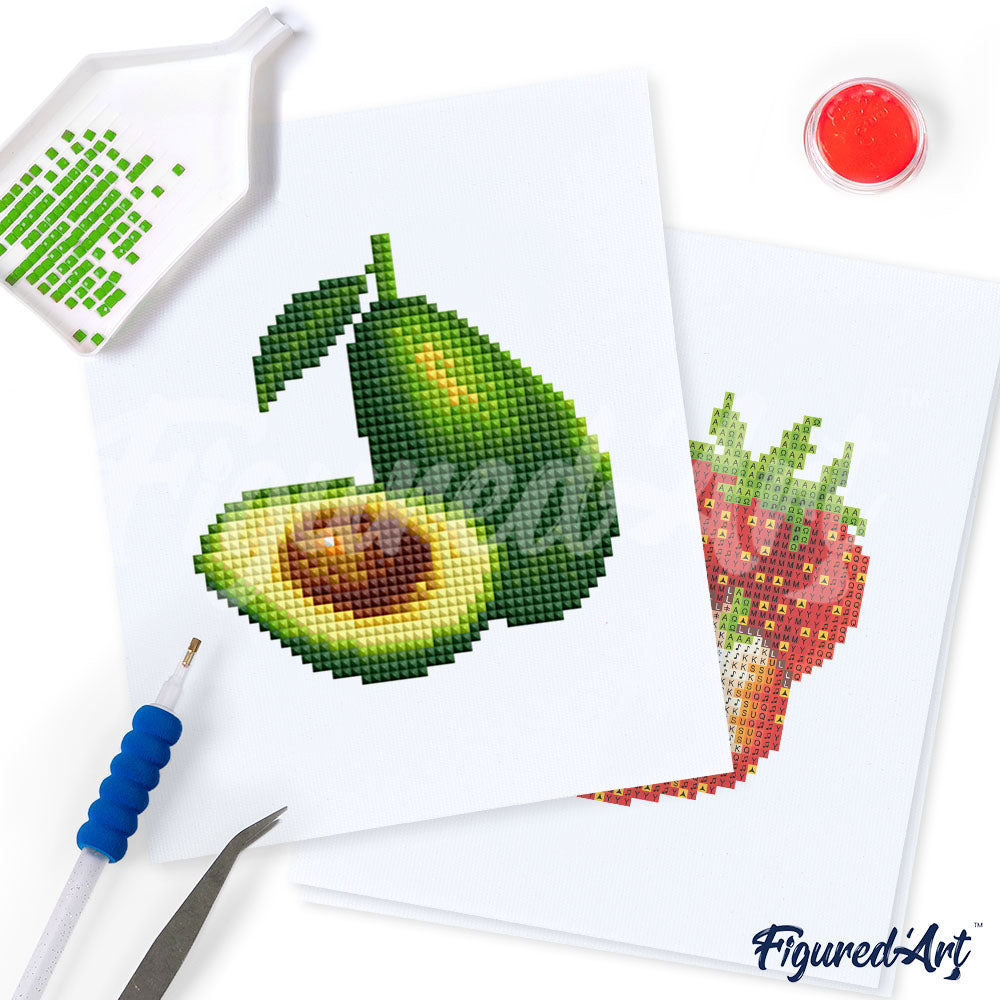Mini-Serie Diamond Painting Früchte - Kidis Art
