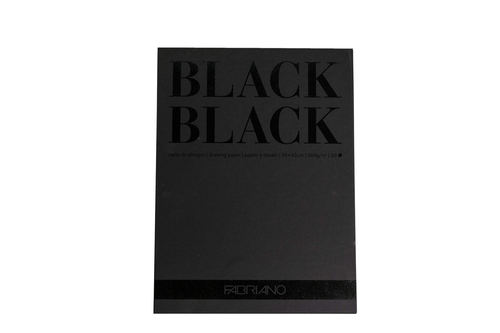 Fabriano Black Black Block - 24 x 32 cm - 20 Blatt - Kidis Art