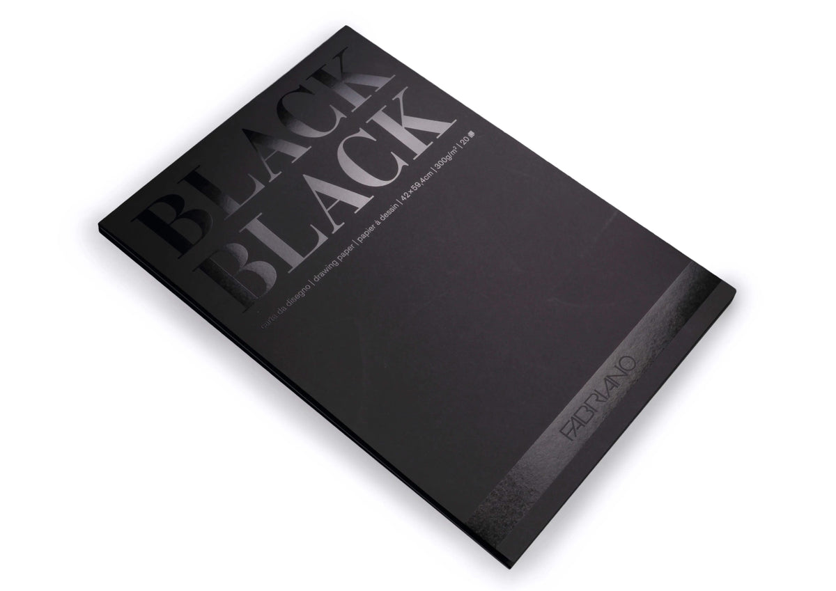 Fabriano Black Black Block - A2 - 300g - 20 Blatt - Kidis Art
