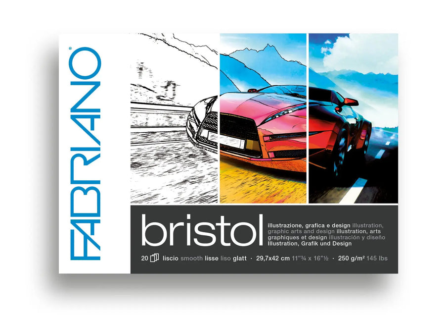 Fabriano Bristol Block - A3 - 250g - 20 Blatt