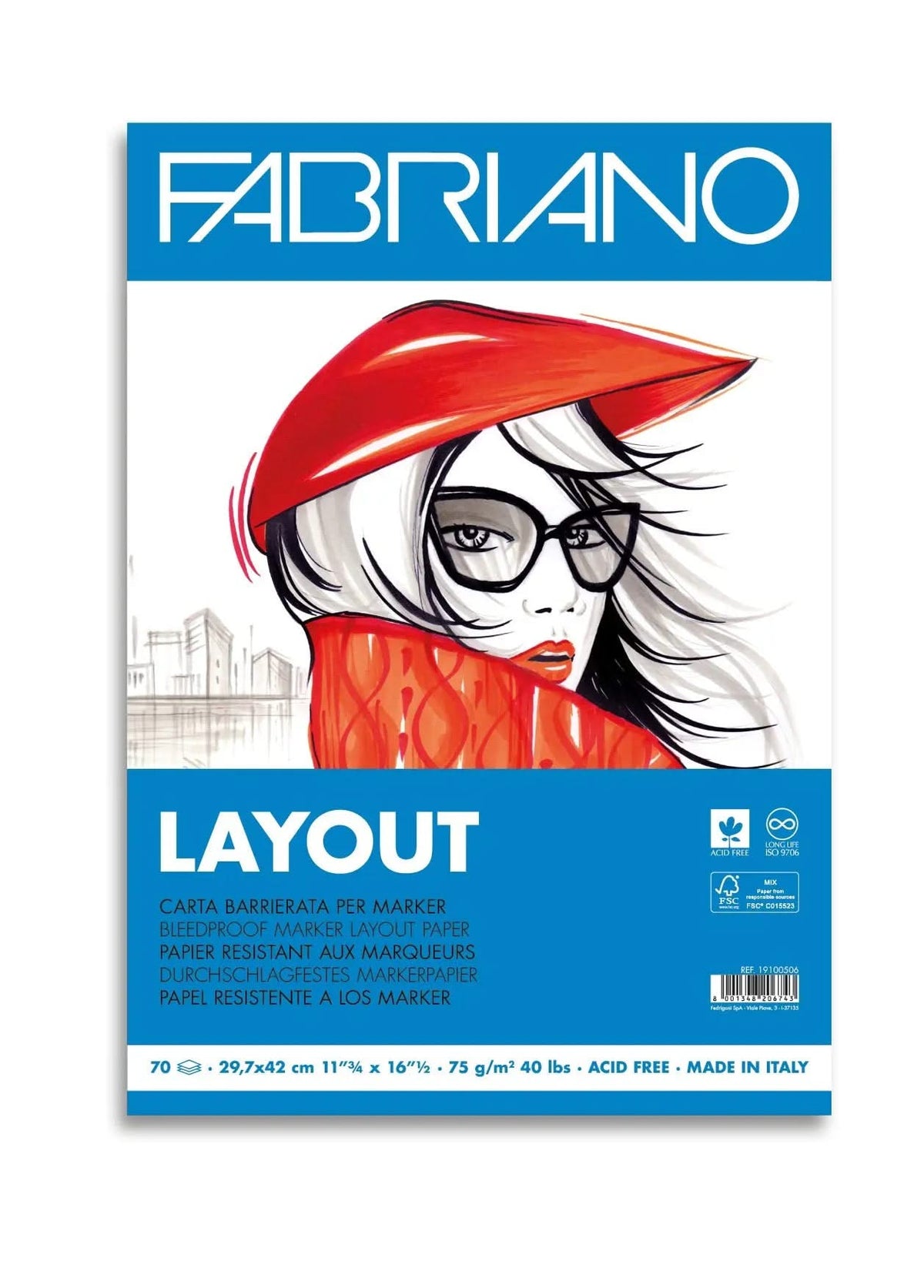 Fabriano Layout Block - A3 - 75g - 70 Blatt - Kidis Art