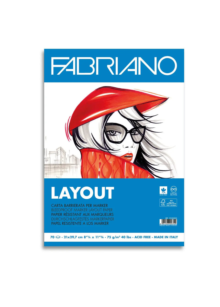 Fabriano Layout Block - A4 - 75g - 70 Blatt