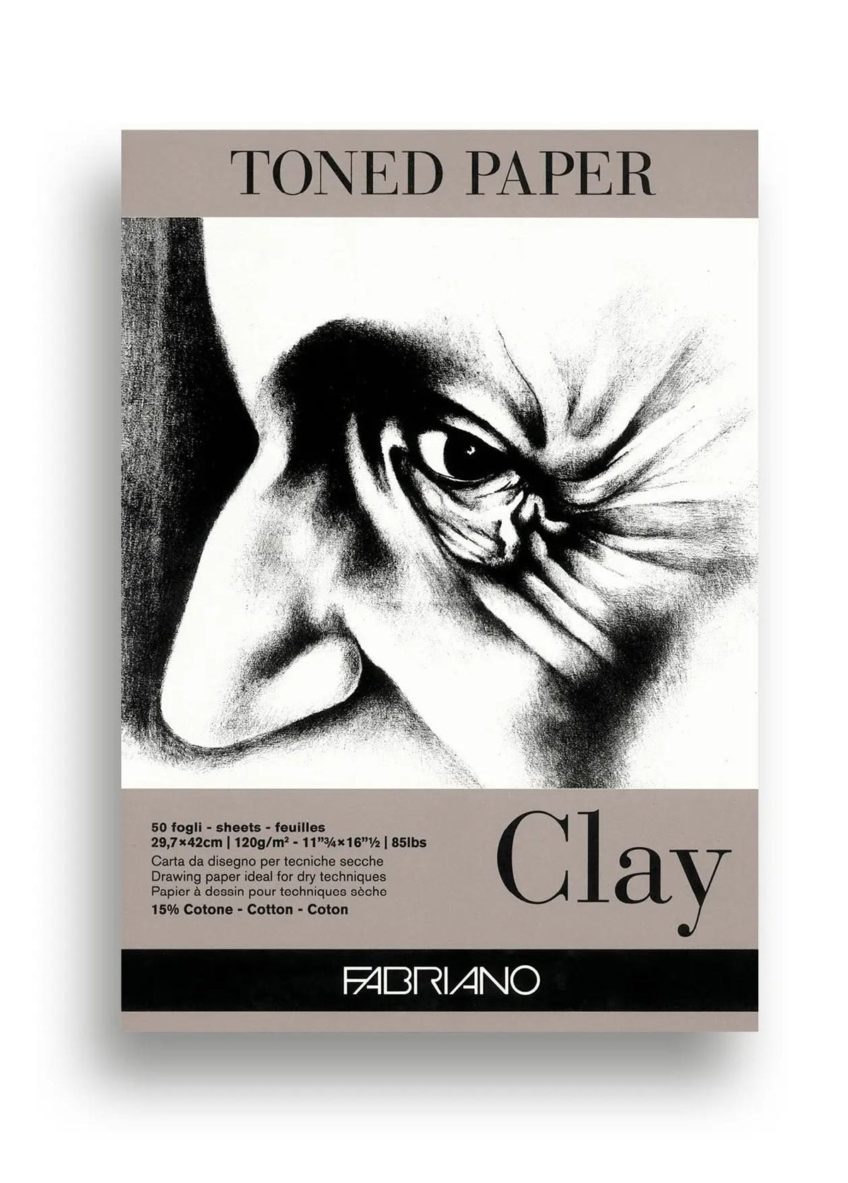 Fabriano Toned Paper Block clay - A3 - 120g - 50 Blatt - Kidis Art