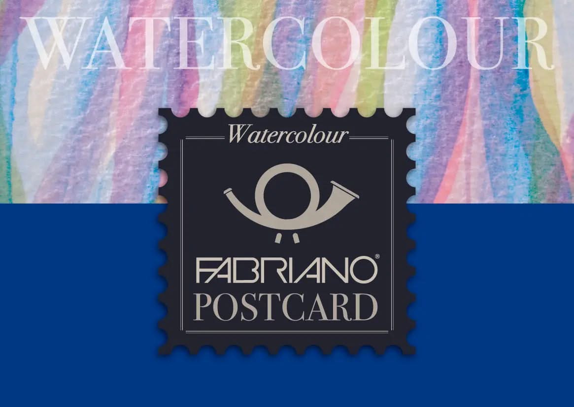 Fabriano Watercolour cold pressed Postkarten-Block - A6 - 300g - 20 Blatt - Kidis Art