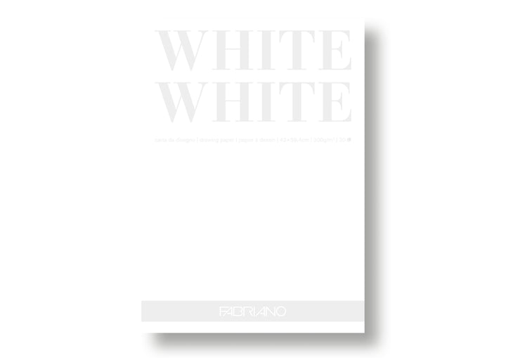 Fabriano White White Block - A2 - 300g - 20 Blatt