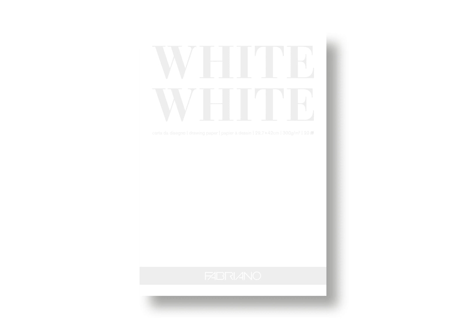 Fabriano White White Block - A3 - 300g - 20 Blatt - Kidis Art