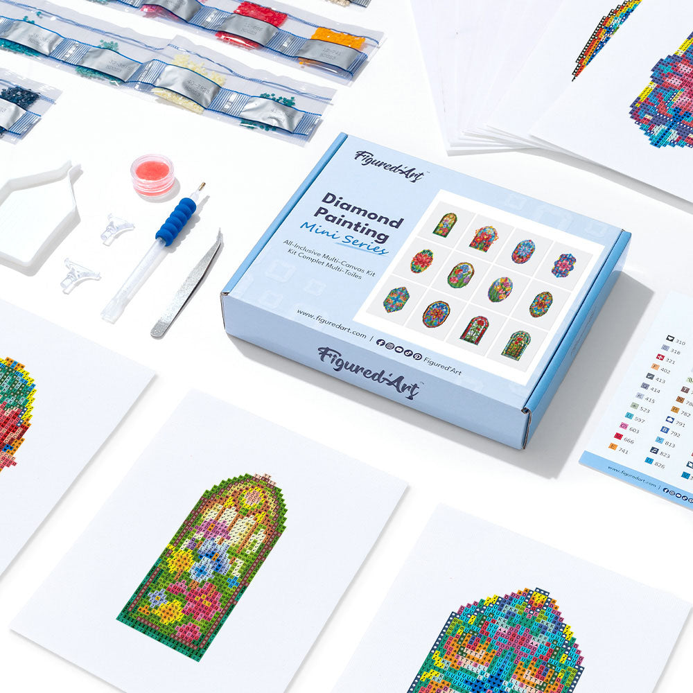 Mini-Serie Diamond Painting – Glasmalerei - Kidis Art