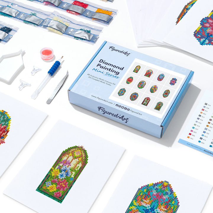 Mini-Serie Diamond Painting – Glasmalerei - Kidis Art