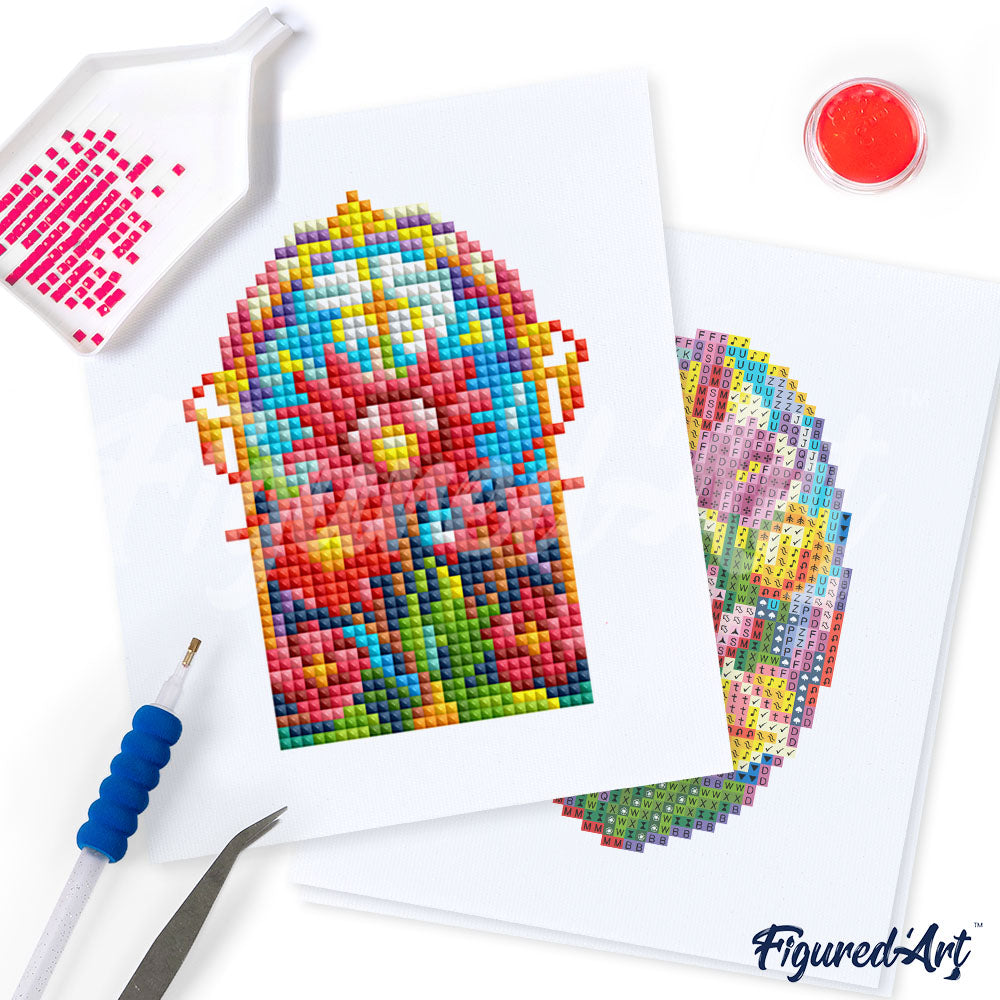 Mini-Serie Diamond Painting – Glasmalerei - Kidis Art