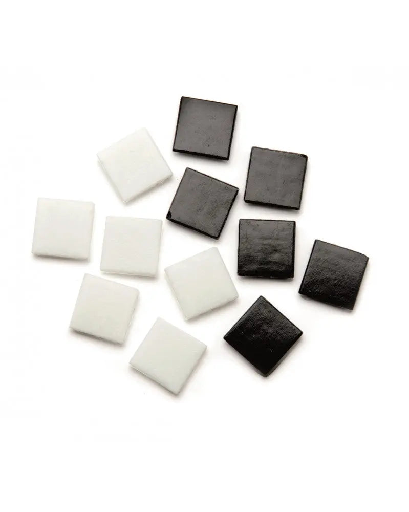 Glas-Mosaik Grosspackung 600g , schwarz / weiss