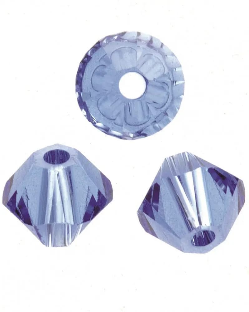 Glaschliffspitzperle saphire - Kidis Art