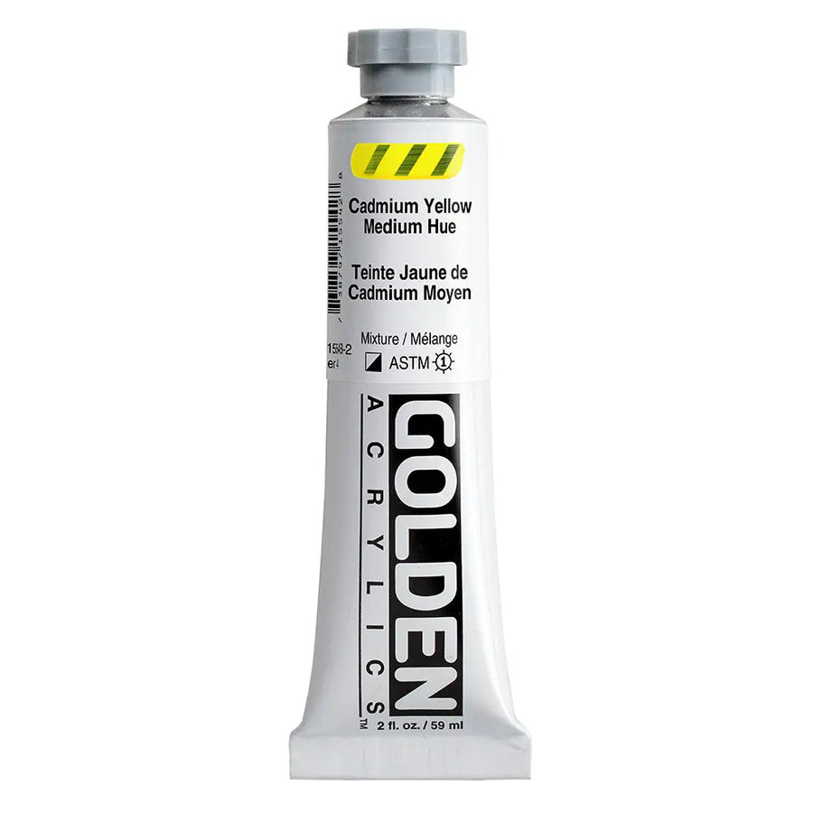 Golden Heavy Body Acrylfarbe Kadmiumgelb Mittel Farbton 59 ml