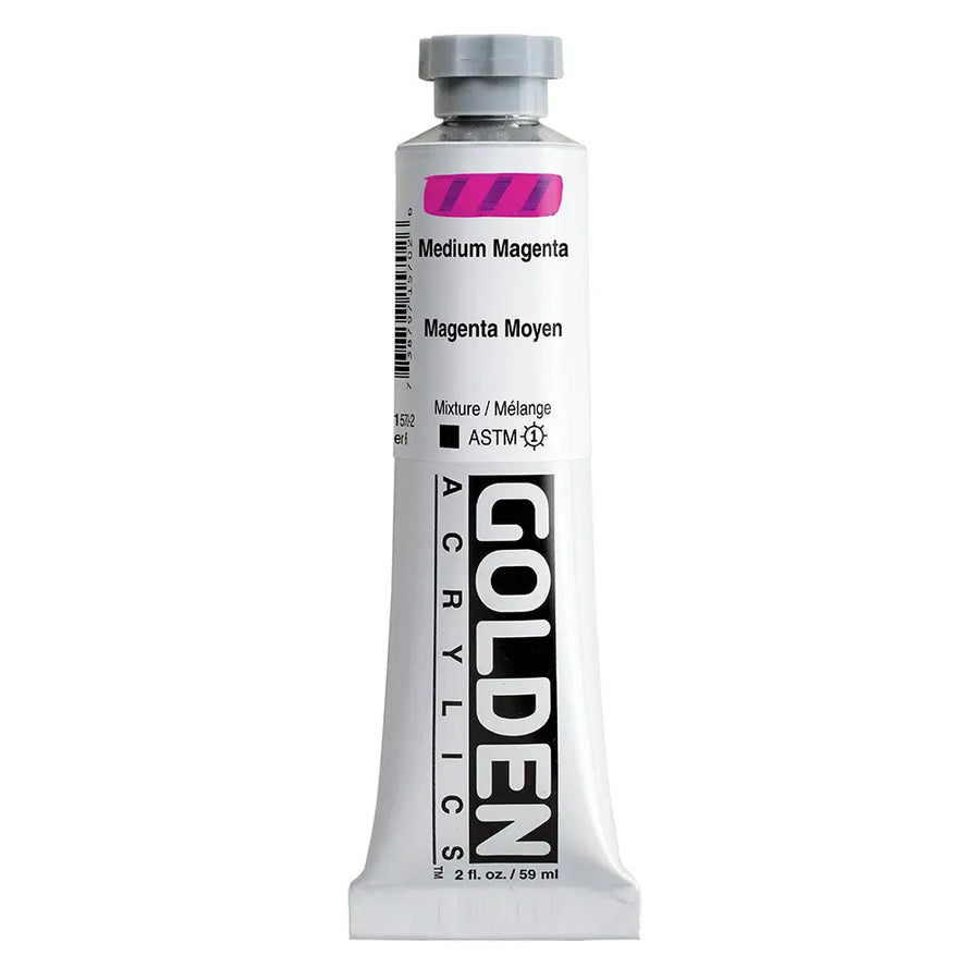 Golden Heavy Body Acrylfarbe Magenta Mitt 59 ml