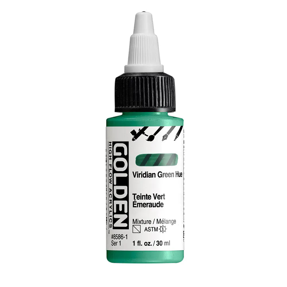 Golden High Flow Acrylfarbe Chromoxidgrun Farbton 30 ml