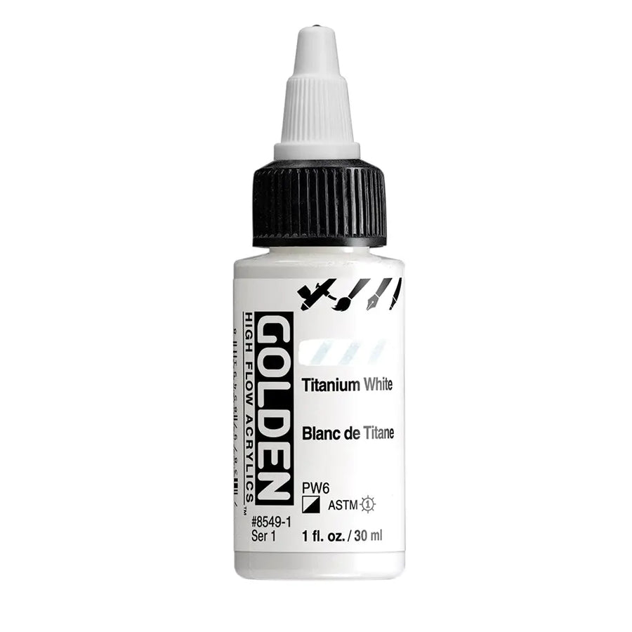 Golden High Flow Acrylfarbe Titanweiss 30 ml