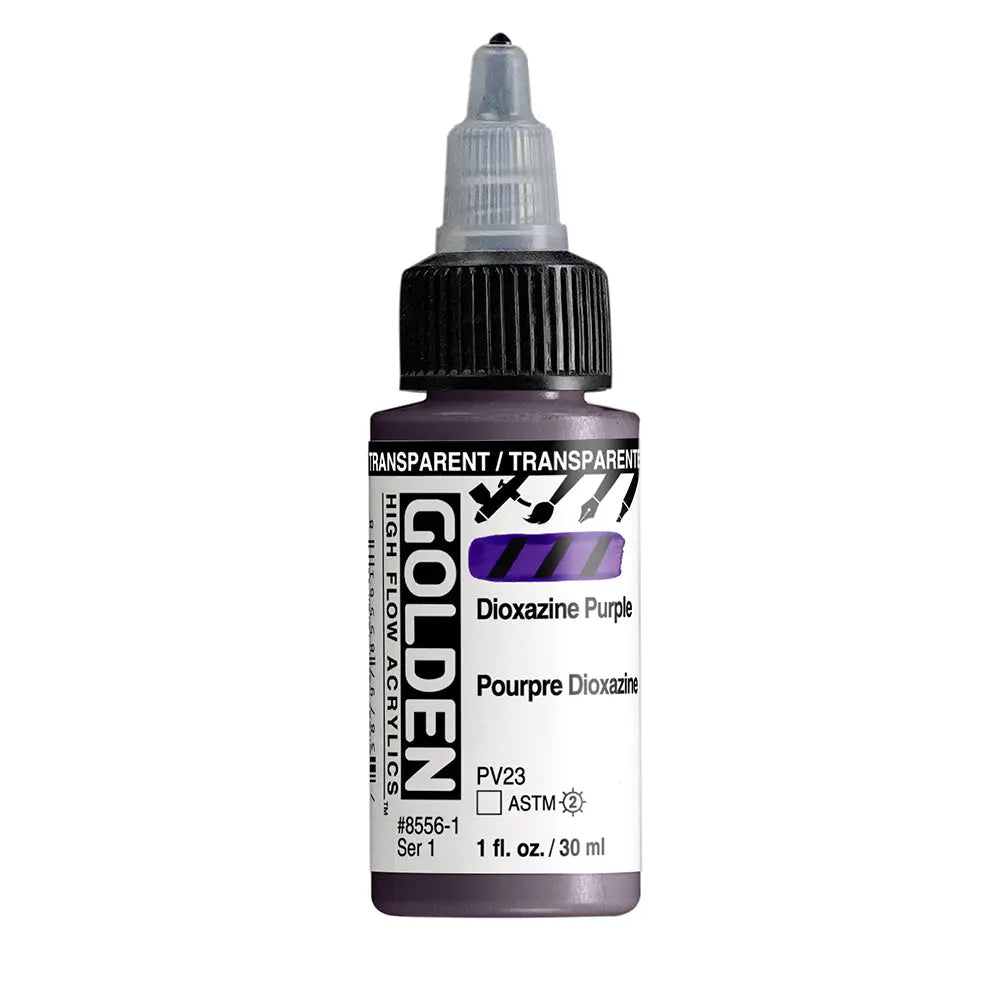 Golden High Flow Acrylfarbe Transparent Dioxazin Purpur 30 ml
