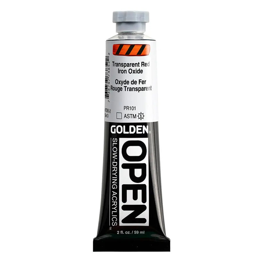 Golden OPEN Acrylfarbe Eisenoxid Rot Transparent 59 ml