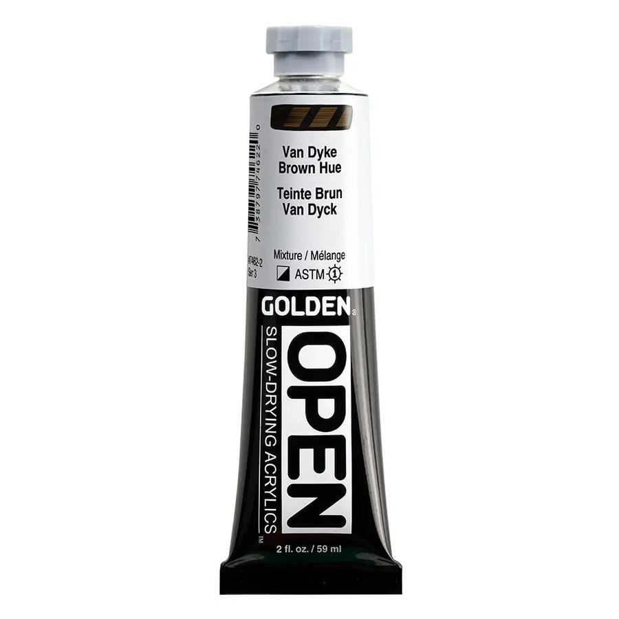Golden OPEN Acrylfarbe Vandykebraun Farbton 59 ml