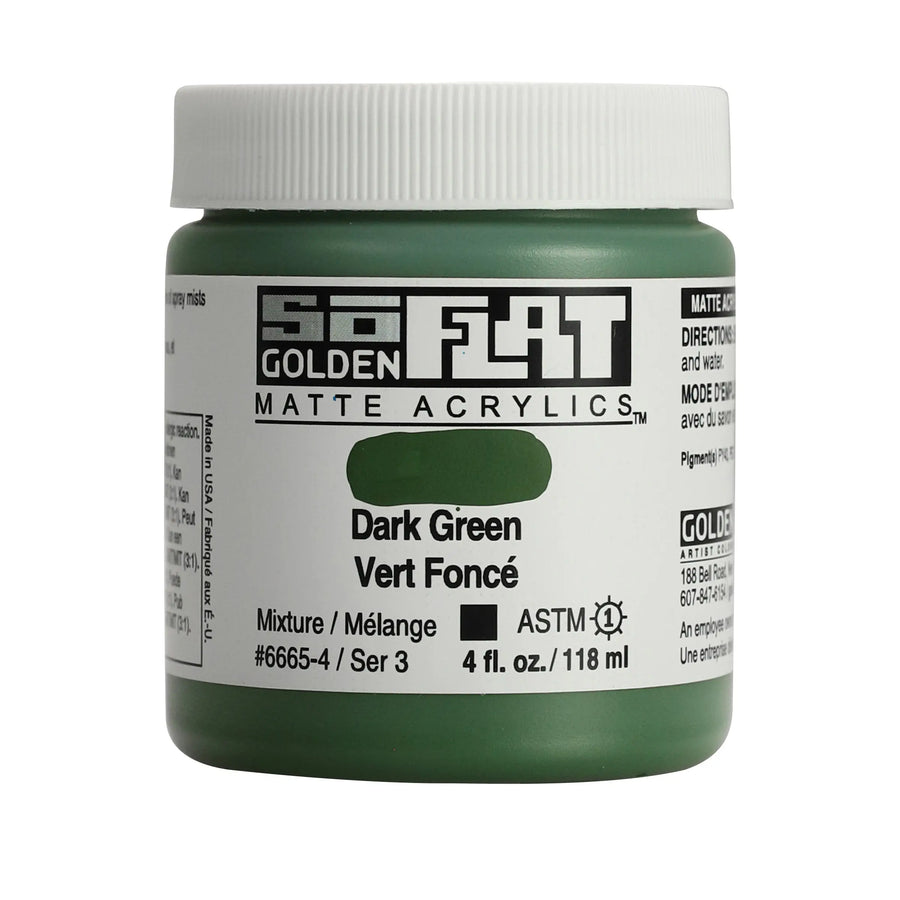 Golden SoFlat Acrylfarbe Dunkelgrun 118 ml