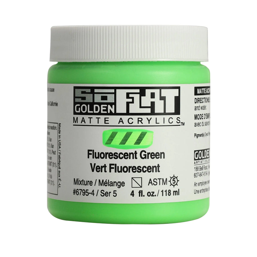 Golden SoFlat Acrylfarbe Fluoreszierend Grun 118 ml