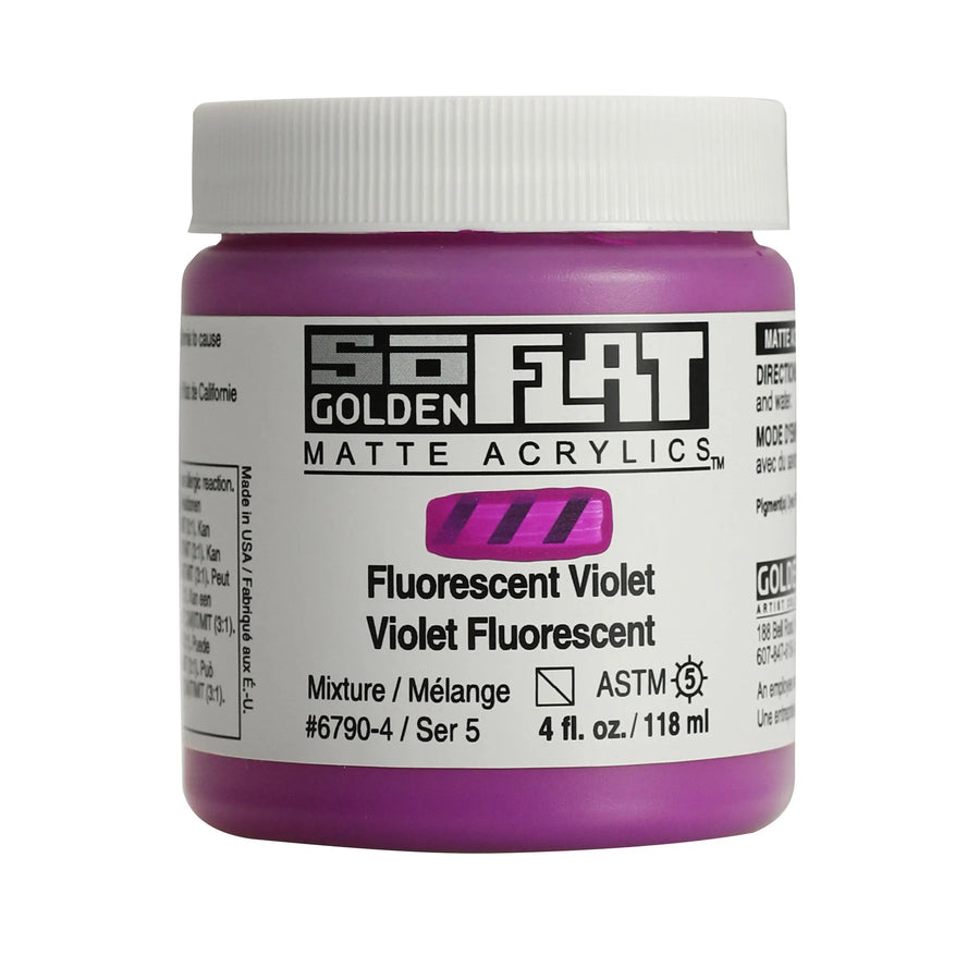 Golden SoFlat Acrylfarbe Fluoreszierend Violett 118 ml