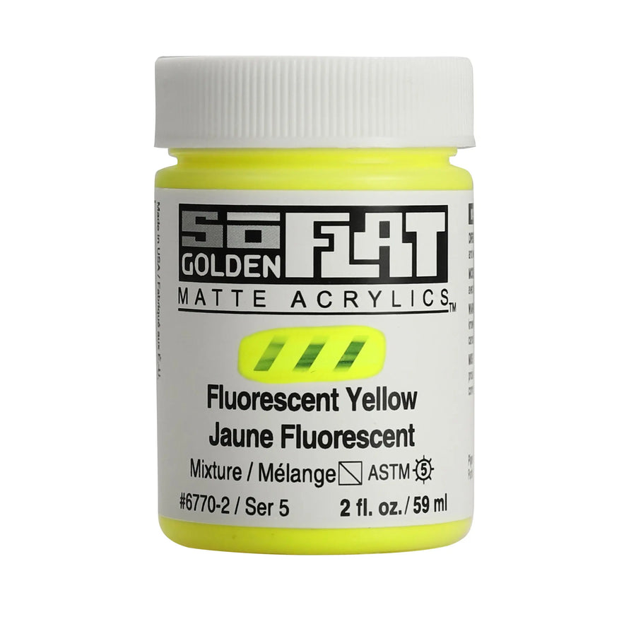 Golden SoFlat Acrylfarbe Fluoreszierend Ylw 59 ml
