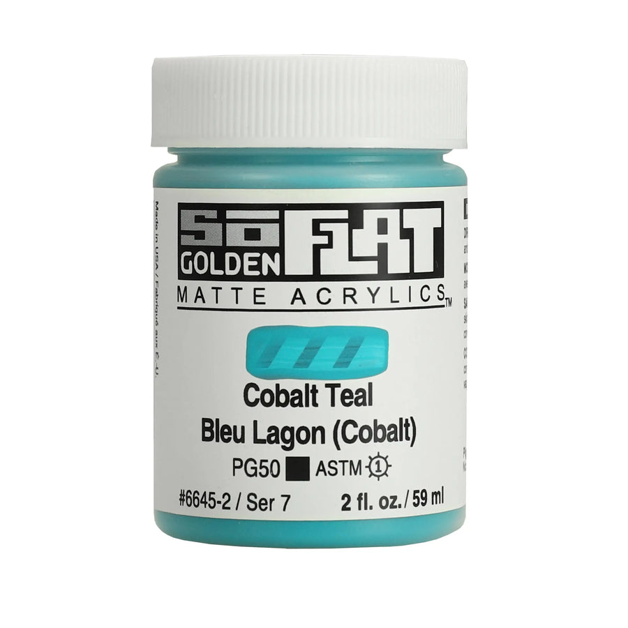 Golden SoFlat Acrylfarbe Kobaltblaugrun 59 ml