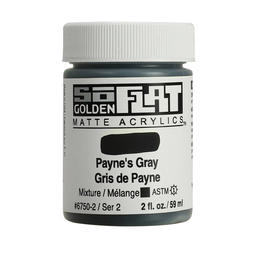 Golden SoFlat Acrylfarbe Paynesgrau 59 ml