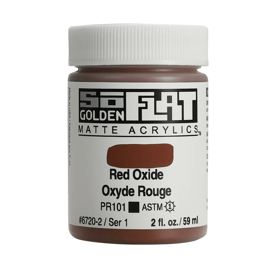 Golden SoFlat Acrylfarbe Rotoxid 2 Oz. / 59 ml