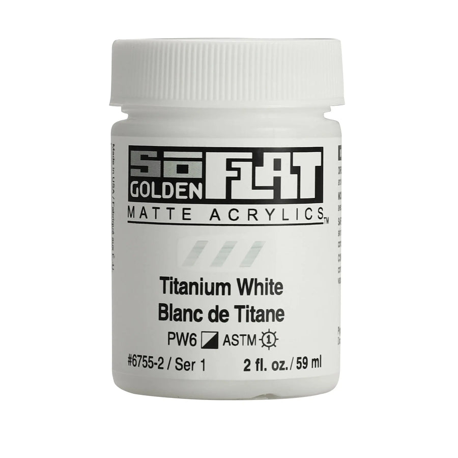 Golden SoFlat Acrylfarbe Titanweiss 59 ml