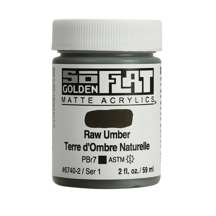 Golden SoFlat Acrylfarbe Umbra Natur 2 Oz. /59 ml