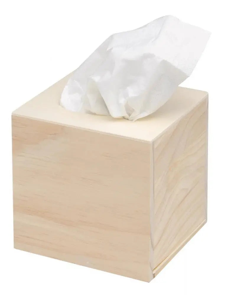 Holz-Tissue-Box 14x12,5x13,5cm Glorex