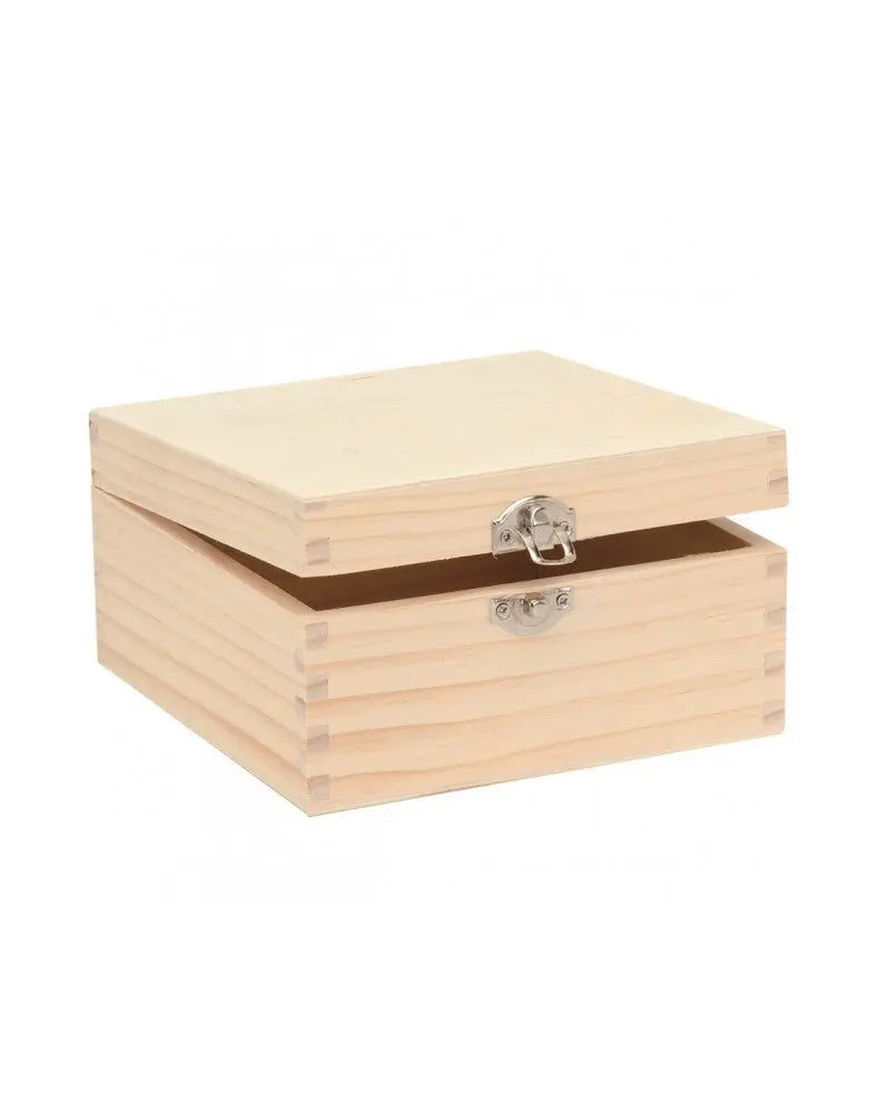 Holzbox quadrt. 16x16x8,5cm Glorex