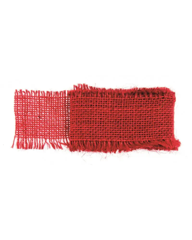 Juteband rot 40mm 1m