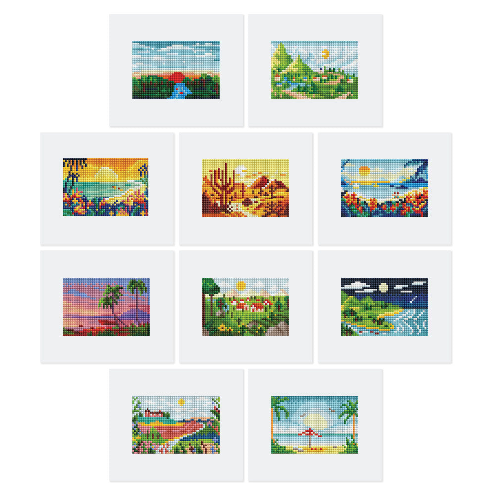 Mini-Serie Diamond Painting – Sommerlandschaften - Kidis Art