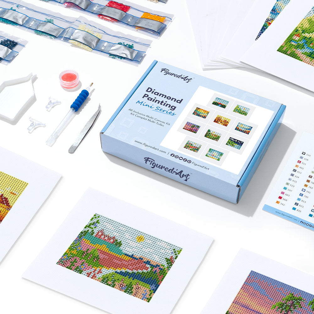 Mini-Serie Diamond Painting – Sommerlandschaften - Kidis Art