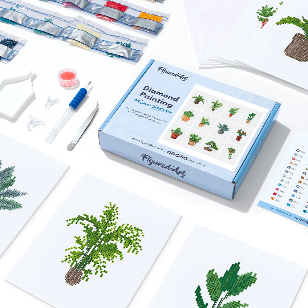 Mini-Serie Diamond Painting – Pflanzen 3 - Kidis Art