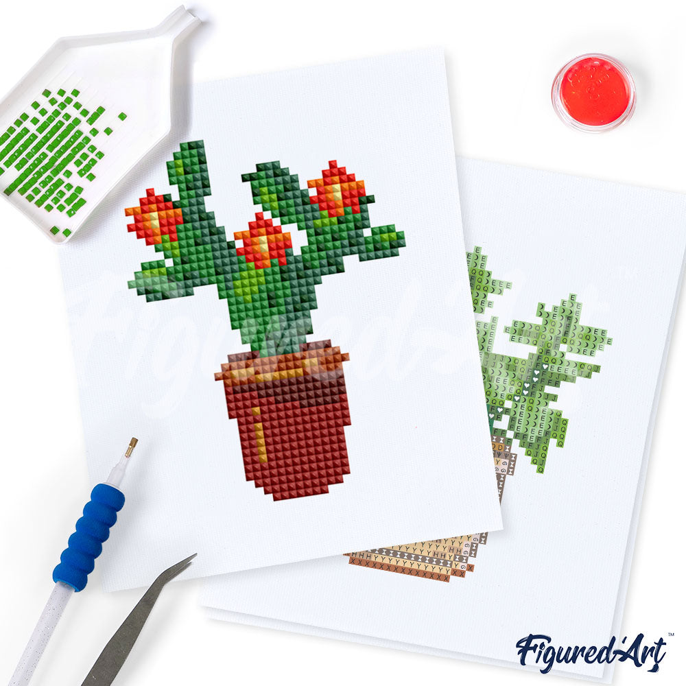 Mini-Serie Diamond Painting – Pflanzen 3 - Kidis Art