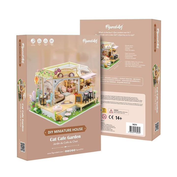 Miniaturhaus - Garten des Katzenkaffees