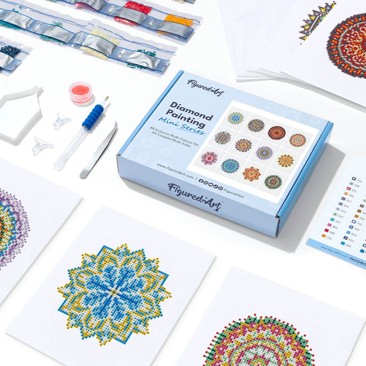 Mini-Serie Diamond Painting – Rosetten - Kidis Art