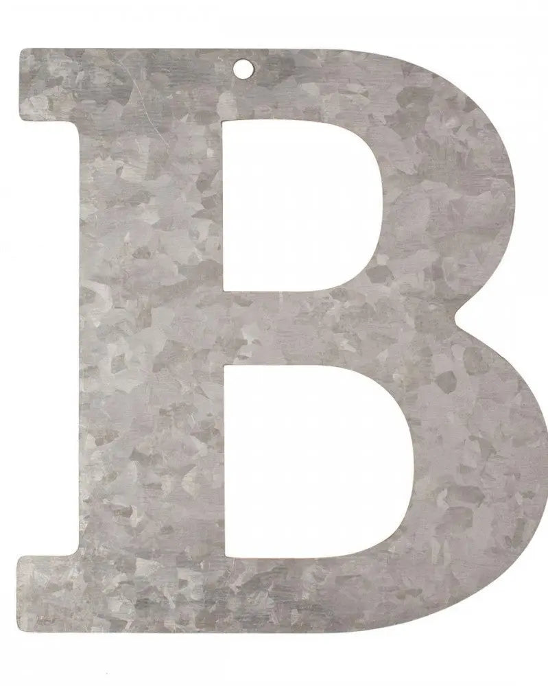 Metall Buchstabe verzinkt B 12x0,1cm