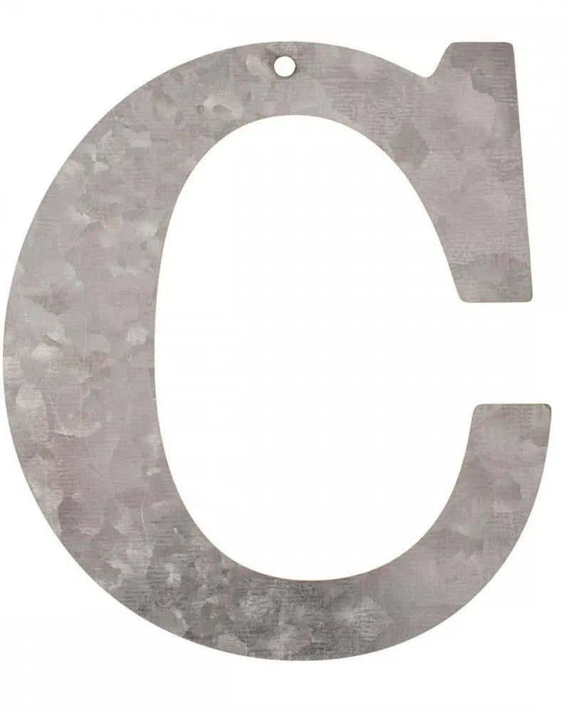 Metall Buchstabe verzinkt C 12x0,1cm