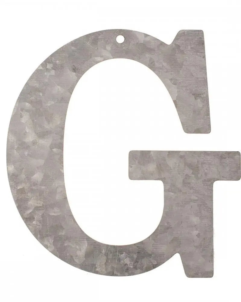 Metall Buchstabe verzinkt G 12x0,1cm