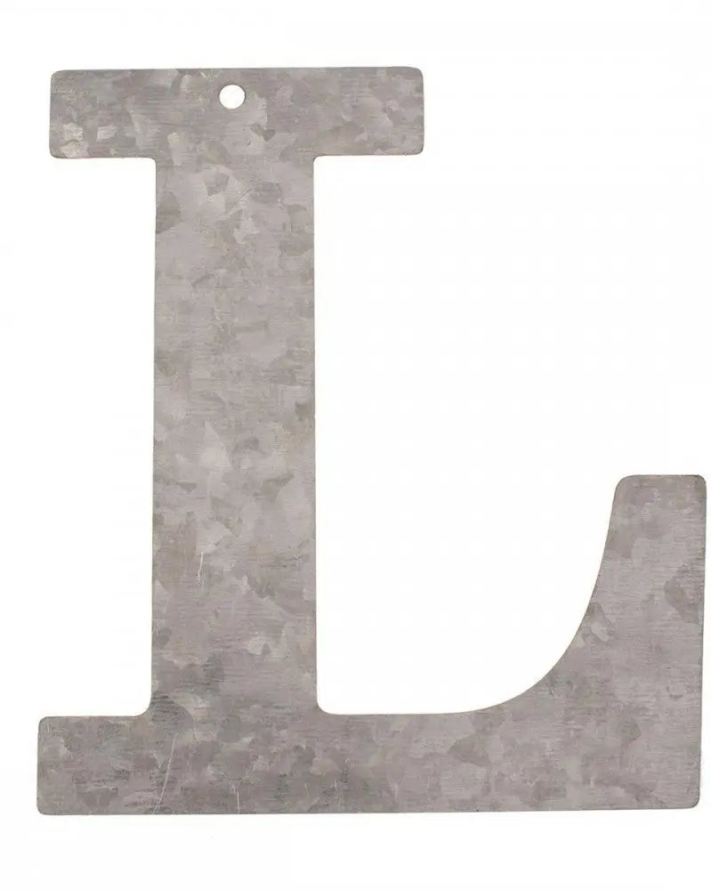 Metall Buchstabe verzinkt L 12x0,1cm