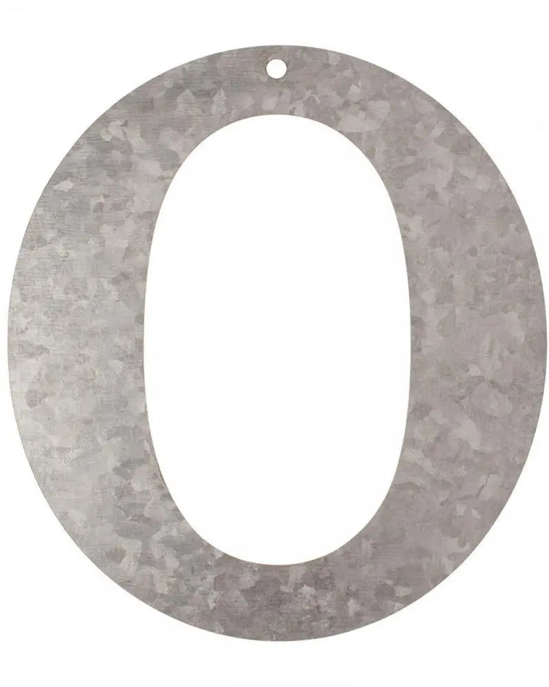Metall Buchstabe verzinkt O 12x0,1cm