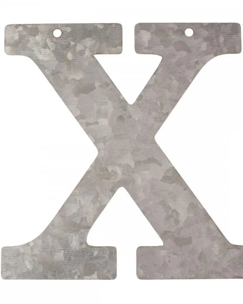 Metall Buchstabe verzinkt X 12x0,1cm