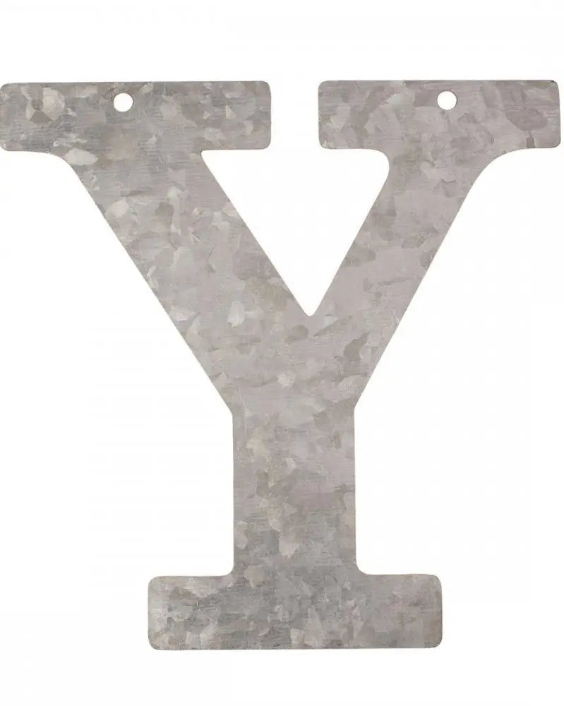 Metall Buchstabe verzinkt Y 12x0,1cm